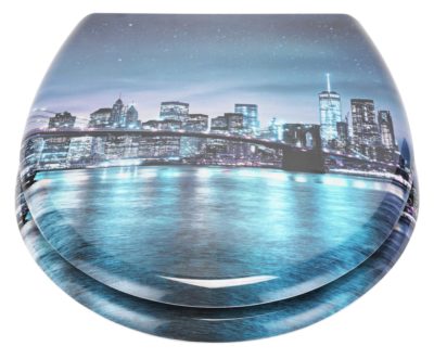 HOME New York Skyline Slow Close Toilet Seat HOME New York Skyline Slow Close Toilet Seat